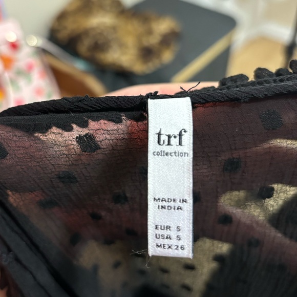 trf collection sheer blouse size small - Picture 3 of 3